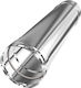 Inox Shell Chimney Chimney Tube Inox 130mm Silver