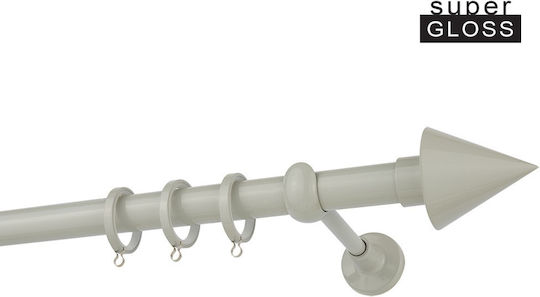 Zogometal Metalic Galerie pentru perdele Cp4146 Dublu cu șină Φ25mm 240buc Gri