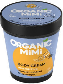 Organic Mimi Coconut & Kumquat Ενυδατική Κρέμα Σώματος με Aloe Vera & Άρωμα Καρύδα για Πολύ Ξηρές Επιδερμίδες 200ml