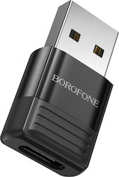 Borofone BV18 USB-A male σε USB-C female Borofone BV18 USB-A male σε USB-C female