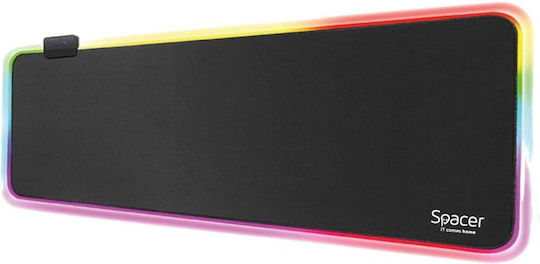 Spacer Gaming Mouse Pad XXL (900mm) with RGB Lighting Black