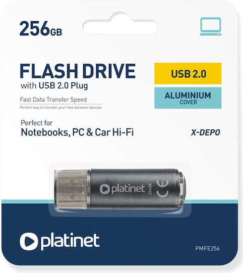 Platinet X-Depo 256GB USB 2.0 Stick Black