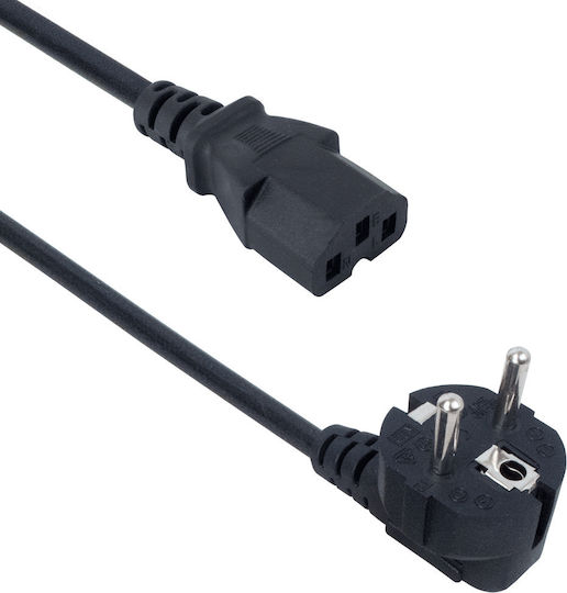 Euro - IEC C13 Cable 1.5m Μαύρο 18043