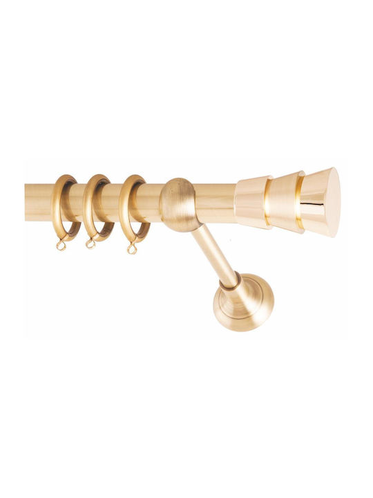 Frans Metallic Curtain Pole Triplo Single Φ25mm...