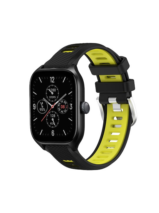 Texture Two Color Каишка Силикон Зелен (Amazfit GTS 4 - Амазфит GTS 4)