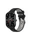 Texture Two Color Λουράκι Σιλικόνης Black Grey (Amazfit GTS 4)