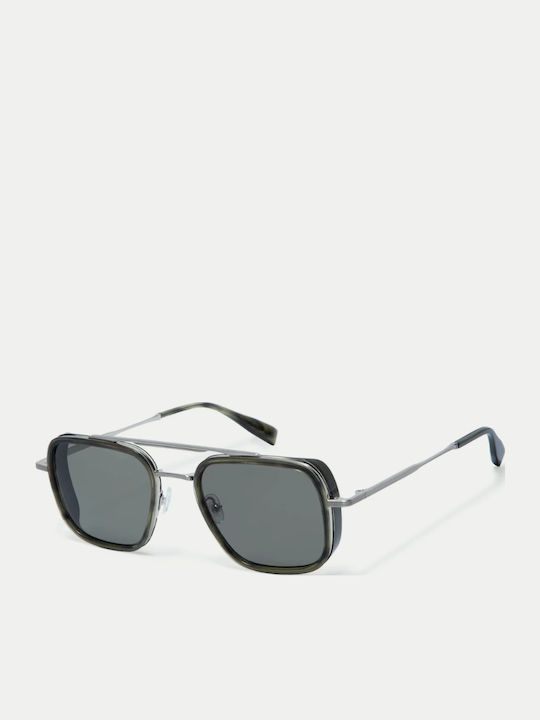 Gigi Barcelona Men's Sunglasses with Gray Frame and Gray Lens 6854/7