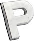 Auto Gs Adhesive Letter for Car 2.7 x 2.7cm in Silver Colour