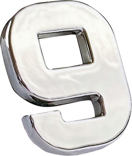 Auto Gs Car Letter Stickers 2.7 x 2.7cm in Silver Color 1pcs
