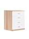 Comoda pentru Dormitor Emelie Natural/White 60x40x90buc