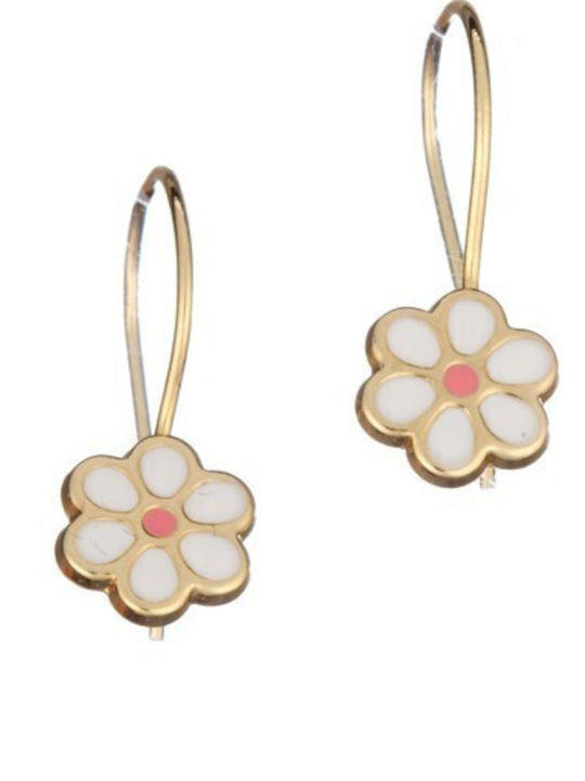 Papoulidis Jewellery Детски Обеци Окачване от Злато 14K