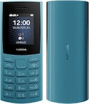 Nokia 105 4G (2023) Dual SIM Mobile Phone with Buttons (Greek Menu) Blue