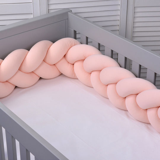 Baby Oliver Πάντα Πλεξούδα Εσωτερική Σομόν 20x200cm