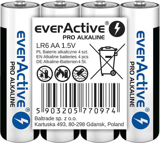 everActive Pro (tray) Baterii Alcaline AA 1.5V 4buc
