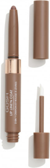 Gosh Lip Line'n Coat Long Lasting Pencil Lipstick Matte 004 Caramel Toffee