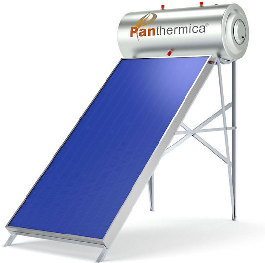Panthermica Ηλιακός Θερμοσίφωνας 160lt Inox Διπλής Ενέργειας 2.5τ.μ. Επιλεκτικός