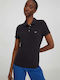 Tommy Hilfiger Women's Polo Shirt Short Sleeve Black