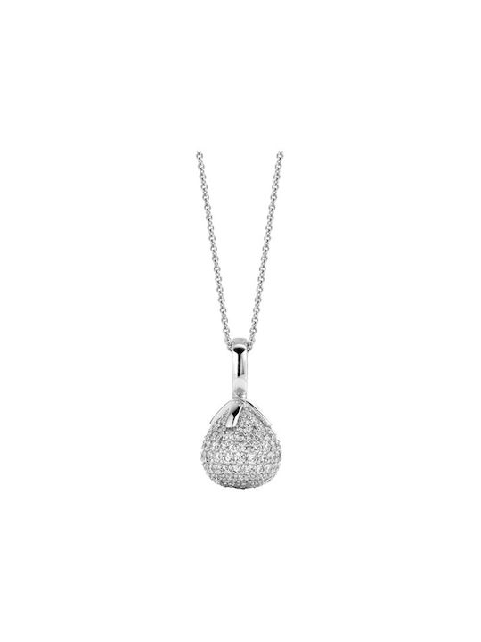 Ti Sento Necklace with Zircon