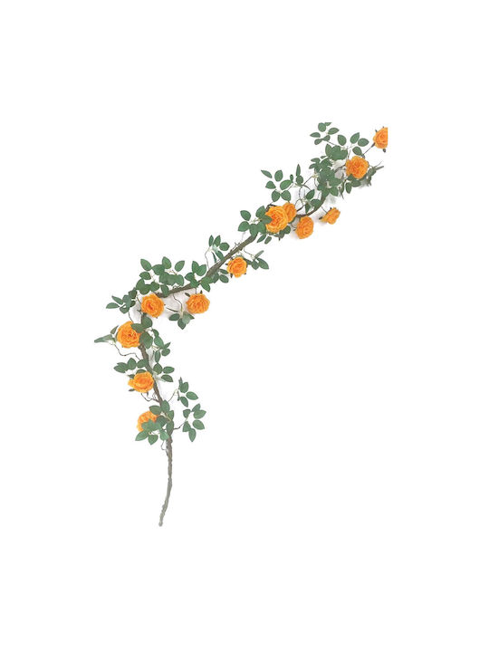 Supergreens Hanging Artificial Plant Rose Orange 240cm 1pcs