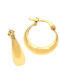 Arteon Earrings Hoops made of Silver Gold Plated with Stones