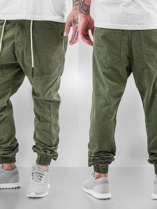 Just Rhyse Παντελόνι Chino Loose Fit Olive.