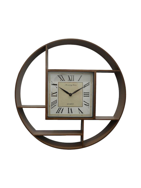 Ankor Antique Wall Clock Plastic Bronze