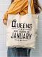 I-Total Fabric Shopping Bag in Beige color
