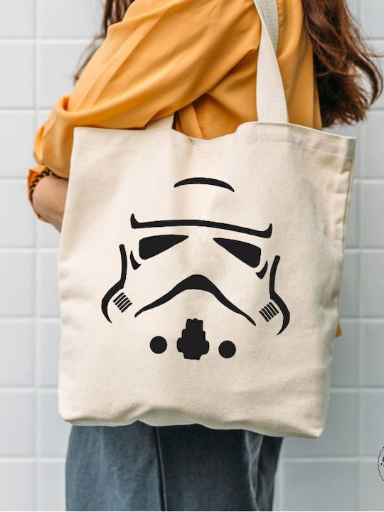 I-Total Fabric Shopping Bag in Beige color