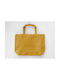 Jassz Bags Βαμβακερή Τσάντα για Ψώνια σε Κίτρινο χρώμα