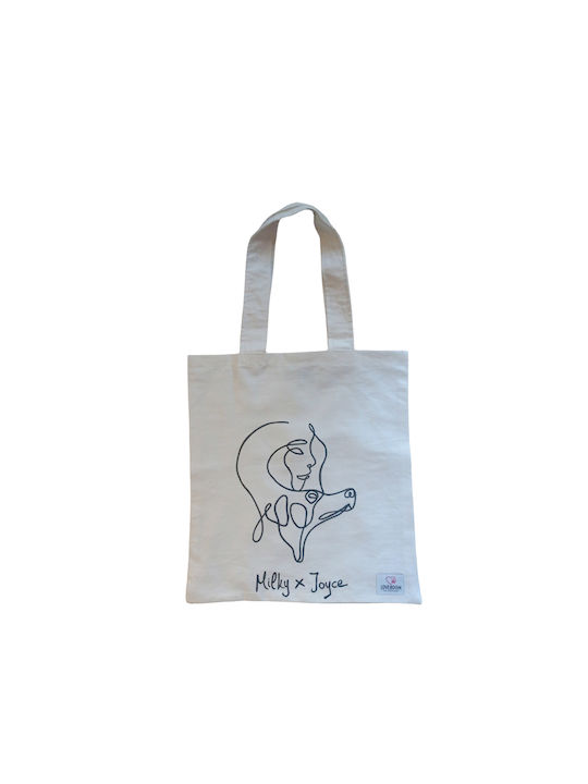 Loveboom Υφασμάτινη Τσάντα για Ψώνια σε Λευκό χρώμα