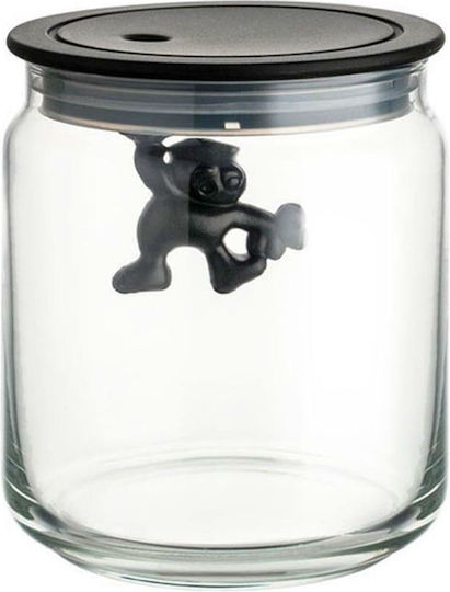 Alessi Vază Utilizare Generală Cu Capac Sticlă Neagră 700ml