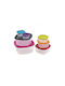 Vanora Set 7pcs Jars General Use with Lid Plastic 100ml