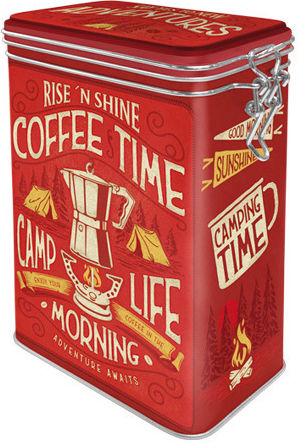 Nostalgic Art Metallisches Kaffee-Glas mit Gestell 1300ml