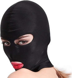Hood Open Mouth BDSM Μάσκα σε Μαύρο Χρώμα