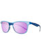 Try Sunglasses with Blue Plastic Frame and Purple Mirror Lens TH114-S03