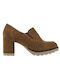 Viguera Leather Tabac Brown Heels