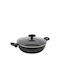 Pedrini Maori 1 Pan Mit Deckel aus Aluminium mit Steinbeschichtung 24cm