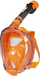 Scuba Force Μάσκα Θαλάσσης Σιλικόνης Full Face L/XL σε Πορτοκαλί χρώμα