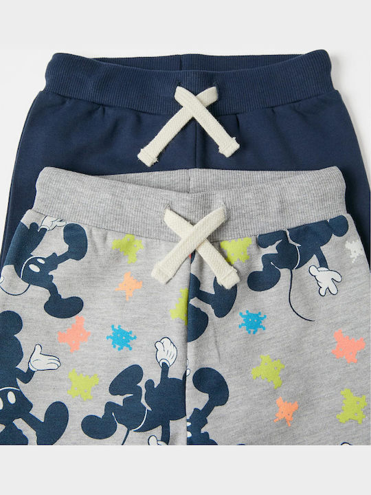 Παιδικό Παντελόνι Φόρμας Γκρί 2τμχ Mickey Baby