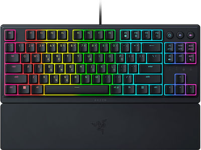 Razer Ornata V3 Tastatură Mecanică de Gaming Fără cheie cu Membrană întrerupătoare și iluminare RGB Negru