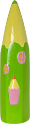 Etoile Spardose Keramisch Grün 7x26cm