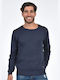 Clever Men's Long Sleeve Sweater BLUE