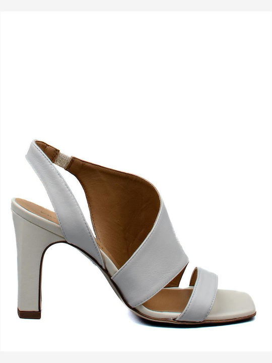 Paola Ferri Leather Women's Sandals White