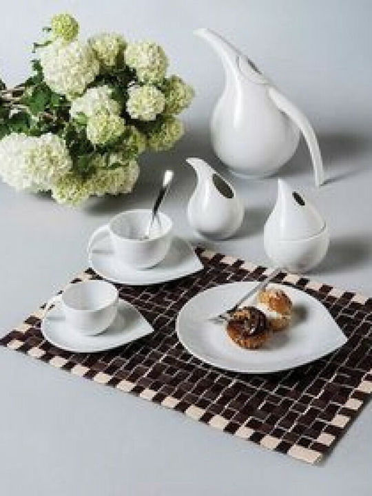 Cryspo Trio Drop Gold Porcelain Dinnerware Set 20pcs