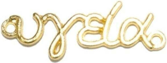 Faitakis Pack Metal Decorative Element for Wedding Favors Gold 10pcs