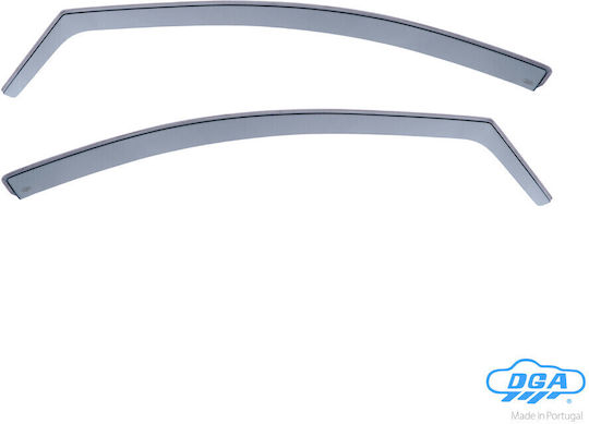 DGA Set deflectoare de vânt Dark Fime pentru Honda Civic 2006-2012 2buc