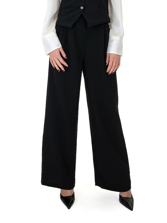 Matchbox Women's Fabric Trousers Black