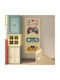 Caravelshop Wall Hanger Metal 8 Hooks Silver 40x90cm 3 Pieces