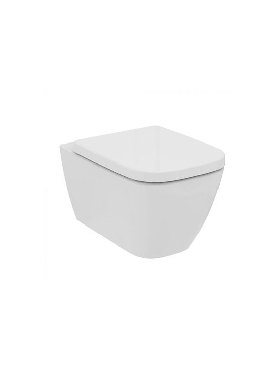 Ideal Standard +T500301 Toaletă montată pe perete Fără margine Fără capac Albă