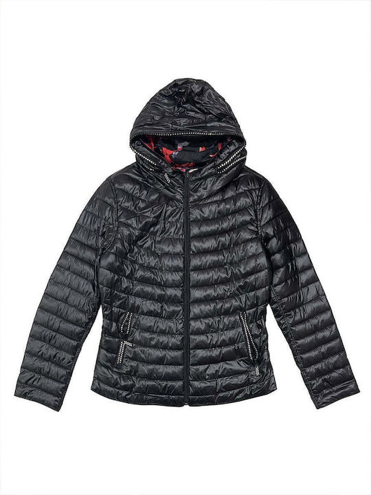 Ustyle Scurtă Jachetă de femei Puffer Reversibi...
